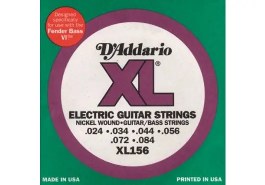 D'addario And Co EXL156 FENDER BASS VI 6C 24-84 Preis Gesenkt