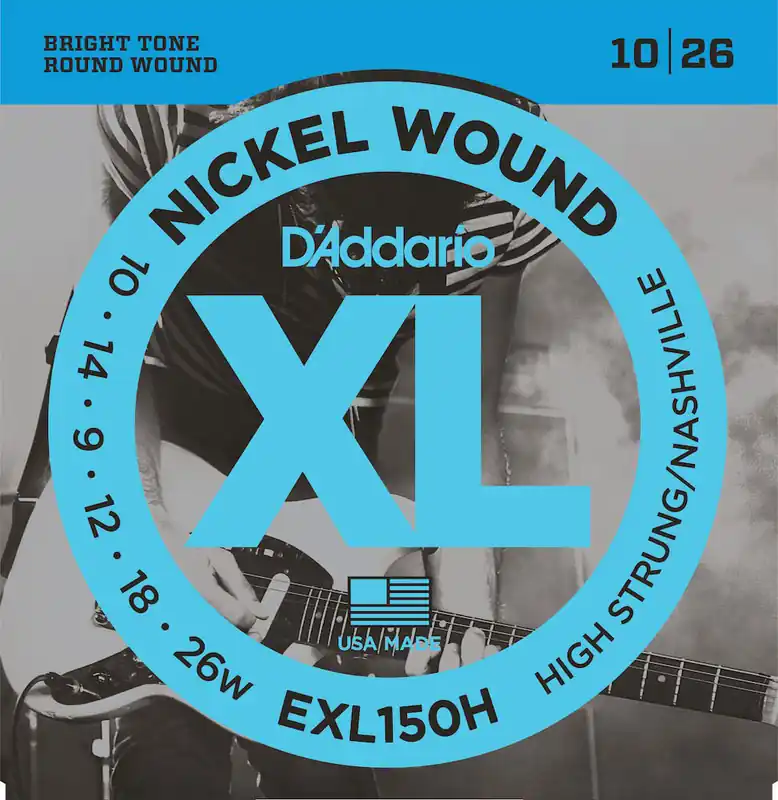 Mega-Angebot D'addario And Co EXL150H NICKEL WOUND ELECTRIC GUITAR STRINGS HIGH-STRUNG/NASHVILLE TUNING 10-26