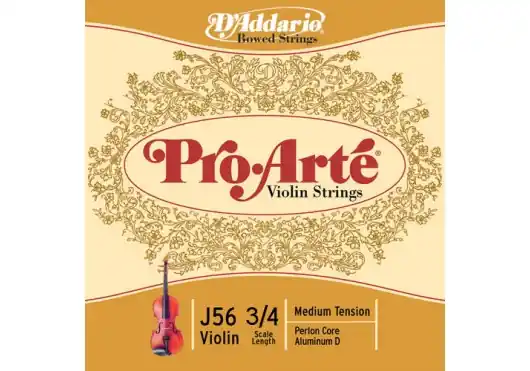 D'addario And Co 3/4 PRO-ARTE VIOLIN STRING SET SCALE MEDIUM TENSION Kostenfreie Lieferung