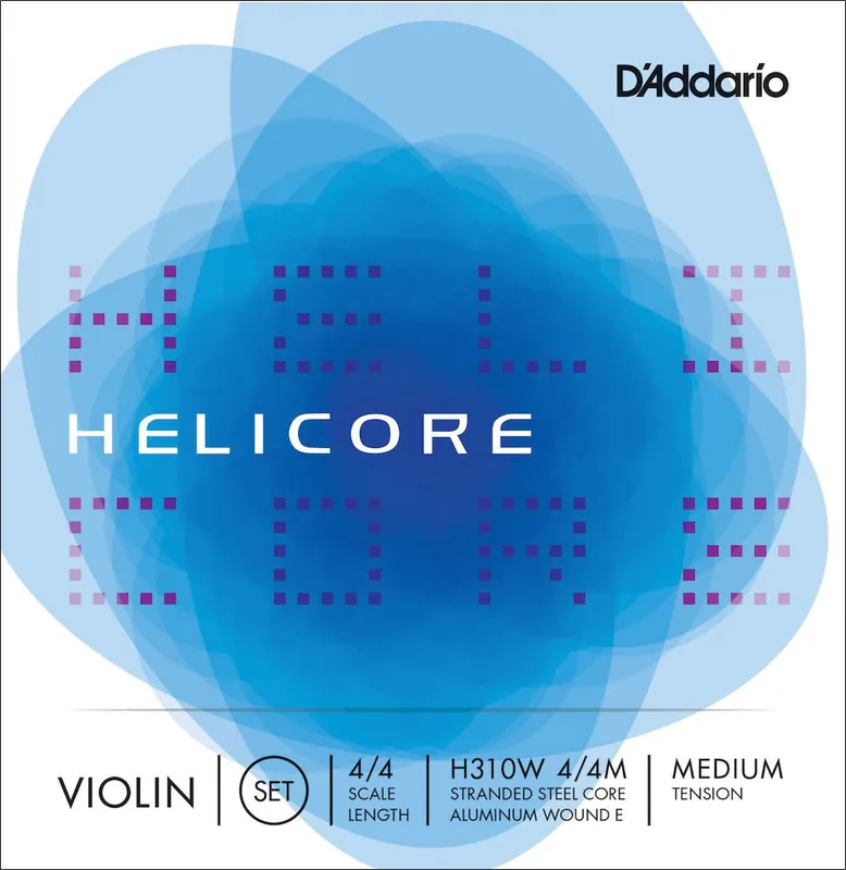 D'addario And Co 4/4 HELICORE VIOLIN STRING SET WITH WOUND E SCALE MEDIUM TENSION Online Kaufen