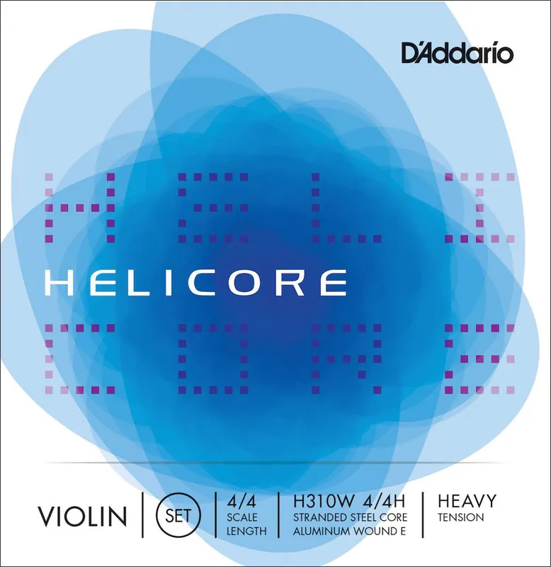 Versand Am Gleichen Tag D'addario And Co 4/4 HELICORE VIOLIN STRING SET WITH WOUND E SCALE HEAVY TENSION