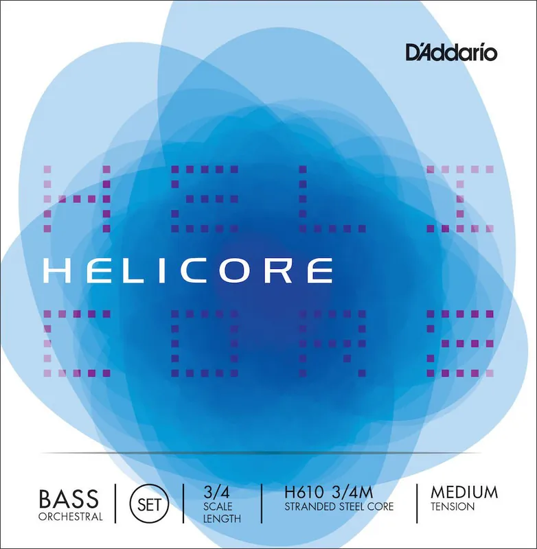 Ausverkauf D'addario And Co 3/4 HELICORE ORCHESTRAL BASS STRING SET SCALE MEDIUM TENSION