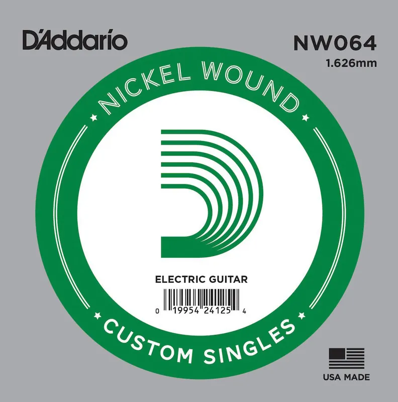 D'addario And Co NW064 NICKEL WOUND ELECTRIC GUITAR SINGLE STRING .064 Wochenendangebot
