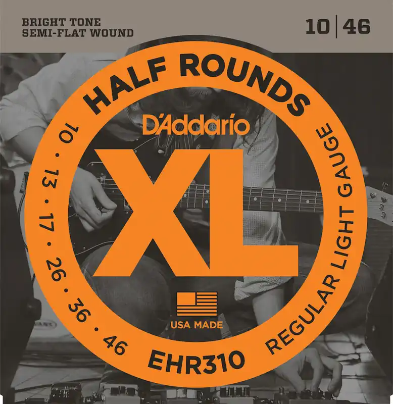 D'addario And Co EHR310 HALF ROUND ELECTRIC GUITAR STRINGS REGULAR LIGHT 10-46 Online Kaufen