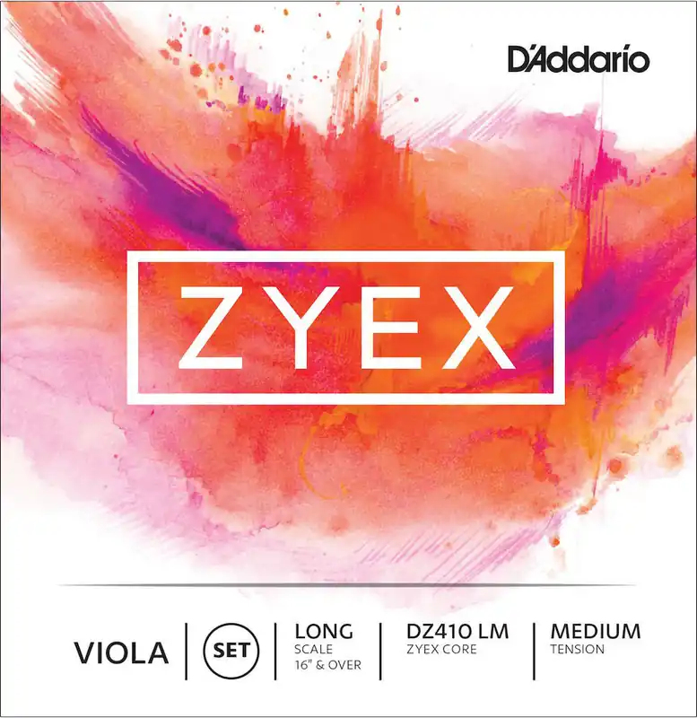 D'addario And Co ZYEX VIOLA STRING SET LONG SCALE MEDIUM TENSION Rabatt