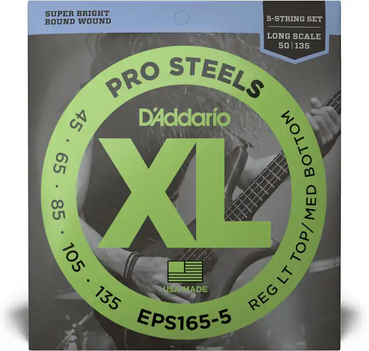 D'addario And Co EPS165-5 PROSTEELS LONG SCALE 5C 45-135 Mega-Angebot