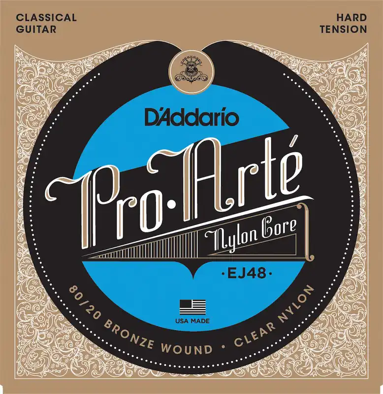 Billig D'addario And Co EJ48 80/20 BRONZE PRO-ARTE NYLON CLASSICAL GUITAR STRINGS HARD TENSION