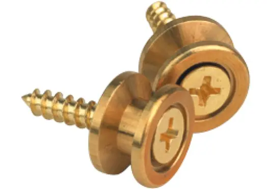 Sonderaktion D'addario And Co SOLID BRASS END PINS - BRASS (PAIR)