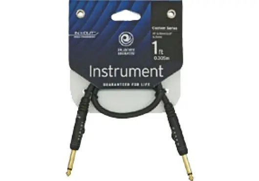 Markenware D'addario And Co CUSTOM SERIES PATCH CABLE 1 FOOT