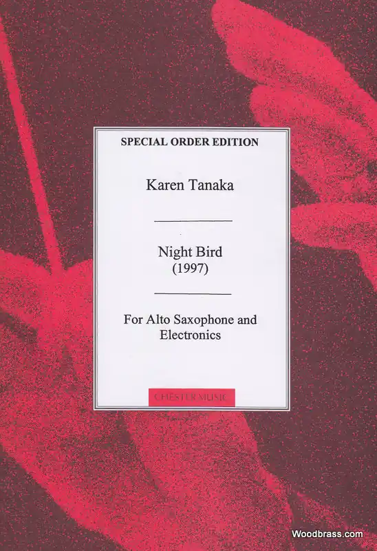 Chester Music TANAKA K. - NIGHT BIRD 1997 - ALTO SAX/ELECTRONICS Super-Preis