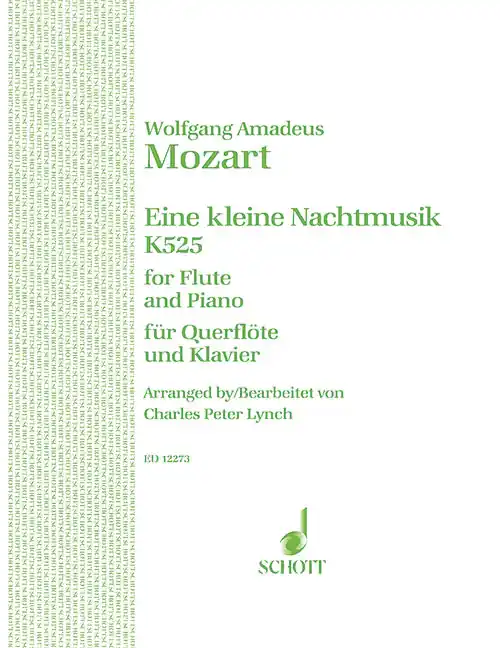 Sofort Bestellen Schott MOZART WOLFGANG AMADEUS - EINE KLEINE NACHTMUSIK KV 525 - FLUTE AND PIANO