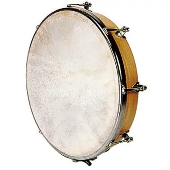 Nur Heute Fuzeau TAMBOURIN 30 CM PEAU NATURELLE