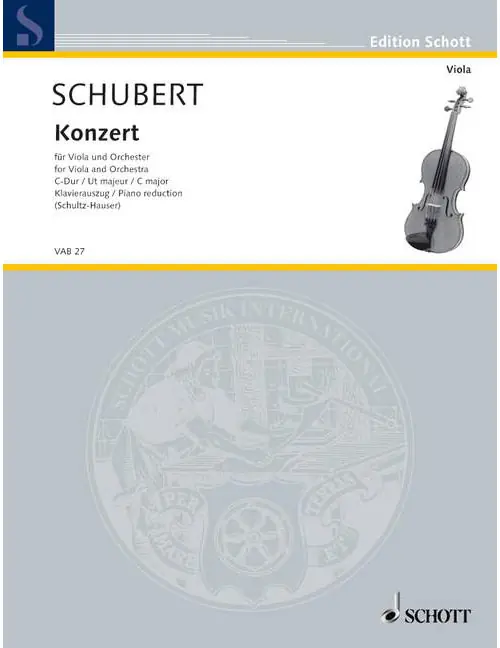 Schott SCHUBERT JOSEPH - KONZERT C-DUR - ALTO & PIANO Bestpreis