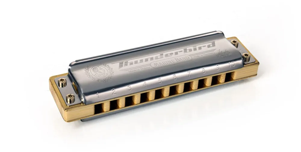 Hohner DIATONISCHEN 2011/20 MARINE BAND THUNDERBIRD 10 LOCHER LOW G SOL Aktuell