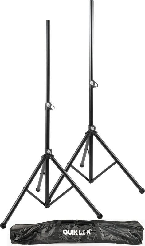 Zertifiziert Quiklok PAIR OF SPEAKER STANDS + NYLON COVER