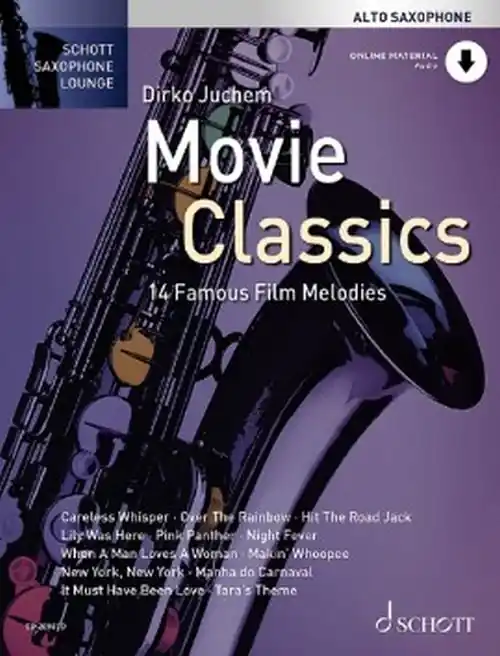 Echt Schott JUCHEM D. - MOVIE CLASSICS - SAXOPHONE ALTO + AUDIO ONLINE