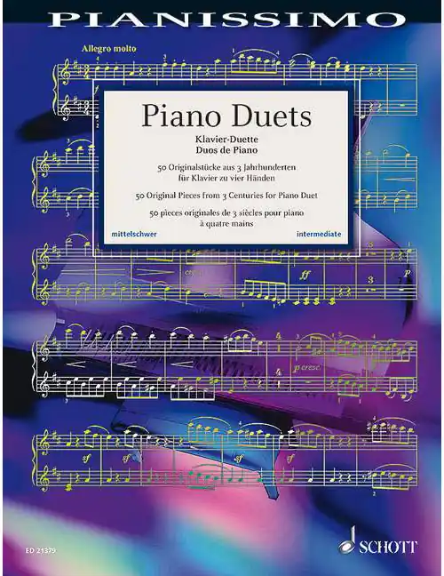 Schott PIANO DUETS - 50 ORIGINAL PIECES FROM 3 CENTURIES Nur Heute