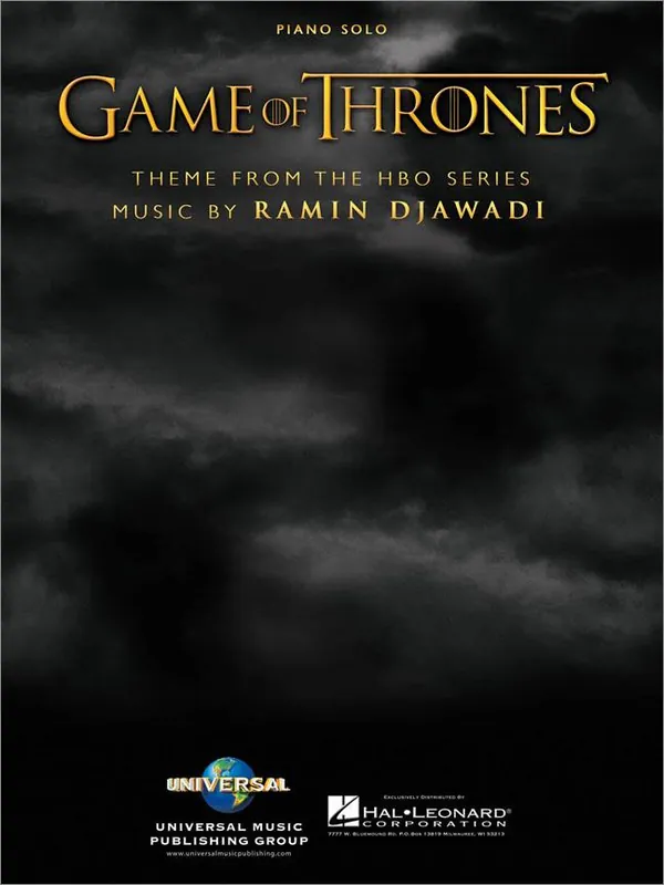 Zertifiziert Hal Leonard RAMIN DJAWADI - GAME OF THRONES THEME - PIANO