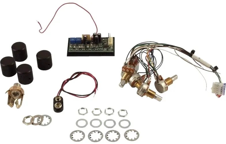 Zertifiziert Seymour Duncan STC-3M4 - PREAMPLI 3 BAND ACTIVE + 4 POTARDS