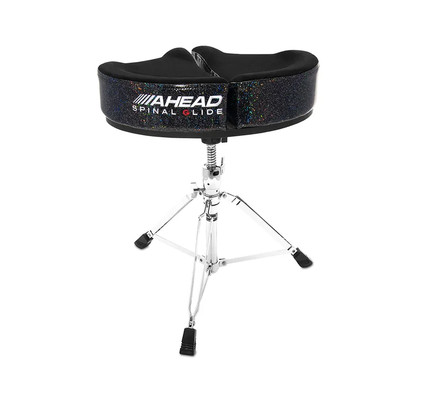 Ahead SPG-BS-3 DRUM THRONE SPINAL-G BLACK SPARKLE- 3 LEG BASE Garantierte Lieferung