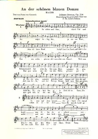 An der schönen blauen Donau op.314 Heißes Angebot