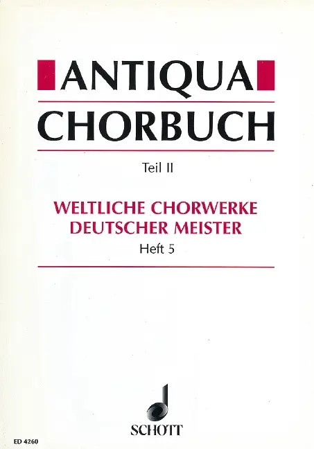 Antiqua-Chorbuch Teil II / Heft 5 Jetzt Kaufen