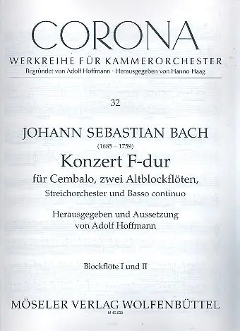 Garantierte Lieferung Konzert F-Dur BWV1057