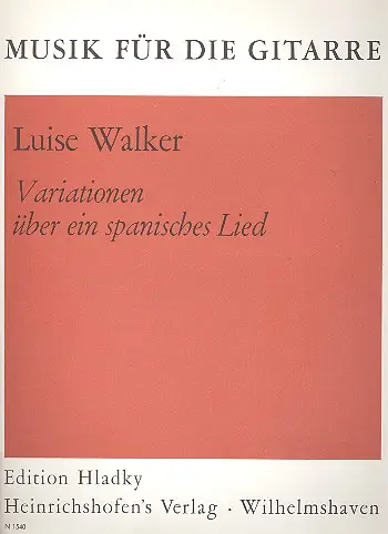 Bestpreis Variationen über ein spanisches Lied