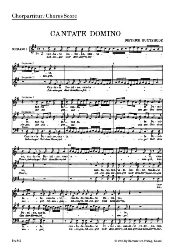 Cantate Domino für 3 gemischte Heißes Angebot