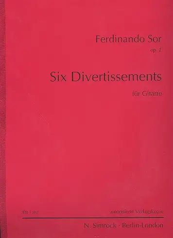 6 Divertissements op.2 Kostenfreie Lieferung