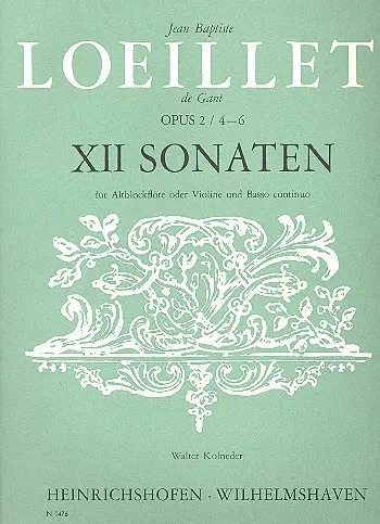 12 Sonaten op.2 Band 2 (Nr.4-6) Preisreduziert