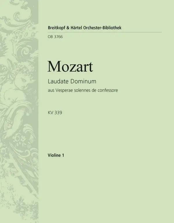 Laudate Dominum aus 'Vesperae solennes de Confessore' C-Dur KV339 Knallerangebot