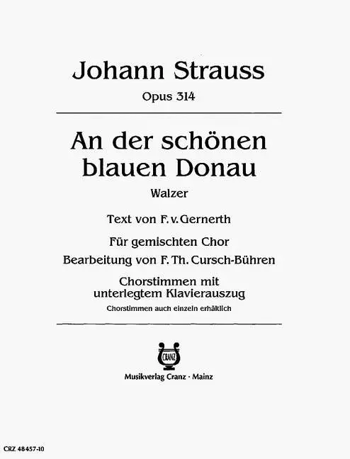 An der schönen blauen Donau op.314 Gratis Versand