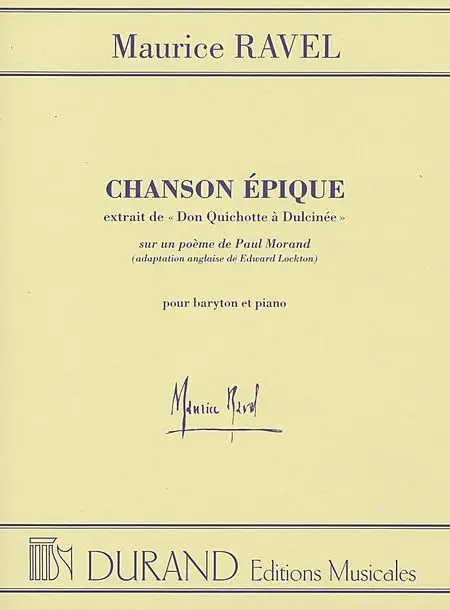 Must-Have Chanson épique pour baryton et