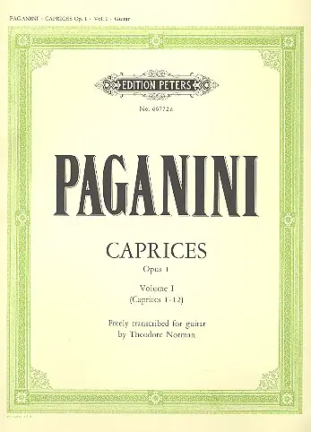 Caprices op.1 vol.1 (nos.1-12) Direkt Vom Hersteller