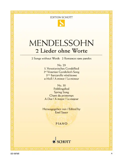 Lieder ohne Worte op. 62/5 and 6 Bestseller