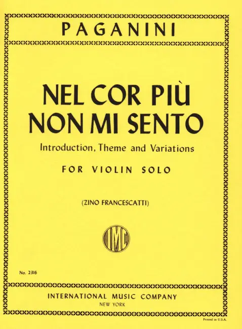 Rabatt nel cor piu non mi sento