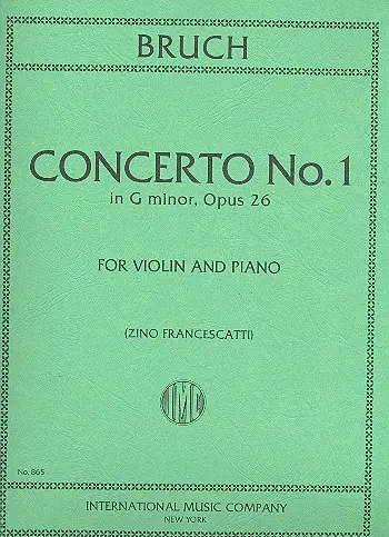 Schneller Versand Concerto g minor op.26,1
