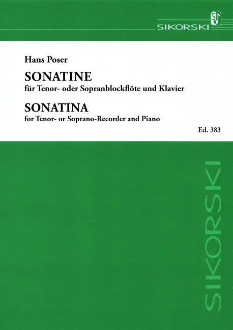 Sonatine op.36,3 für Tenorblockflöte Kostenloser Versand