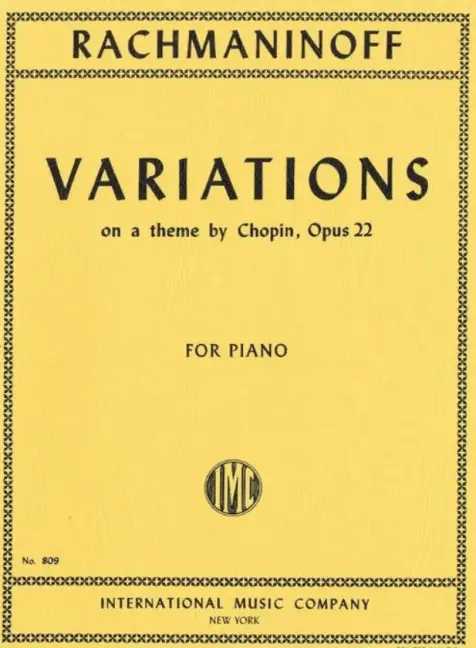 Variations on a Theme by Chopin op.22 Sonderangebot