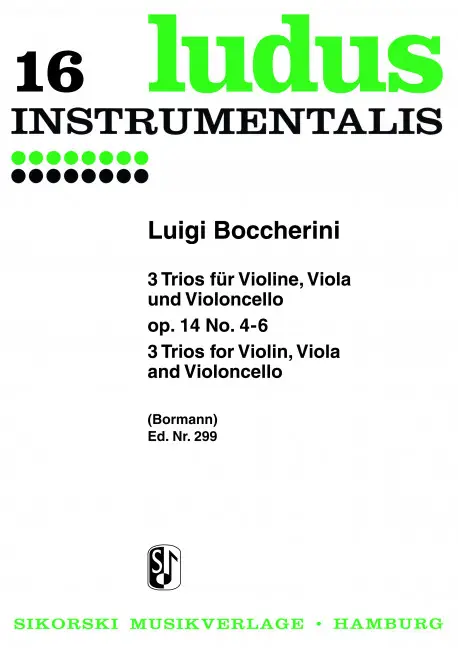 Preiswert Trios op.14,4-6 für Violine, Viola