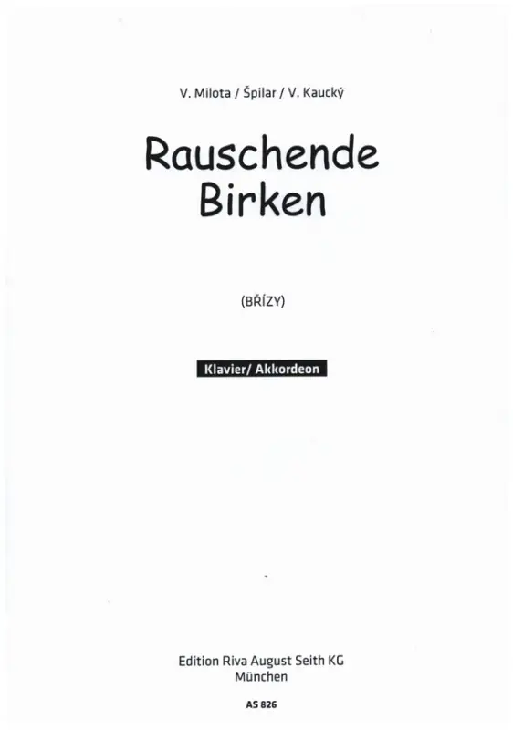 Rauschende Birken: Einzelausgabe Echt