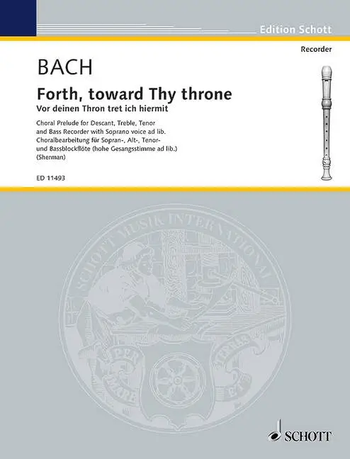 Gratis Versand Vor deinem Thron Chorale Prelude no.668