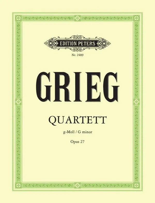Preisknaller Streichquartett g-Moll op.27