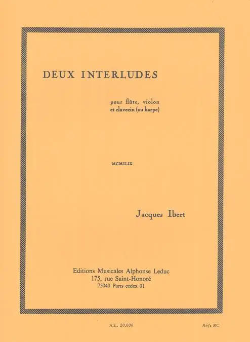 2 interludes pour flûte, violon Ausverkauf