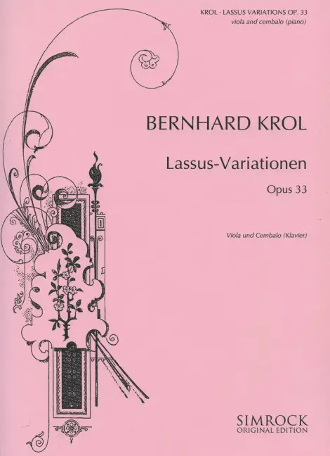 Lassus-Variationen op.33 Direkt Vom Hersteller