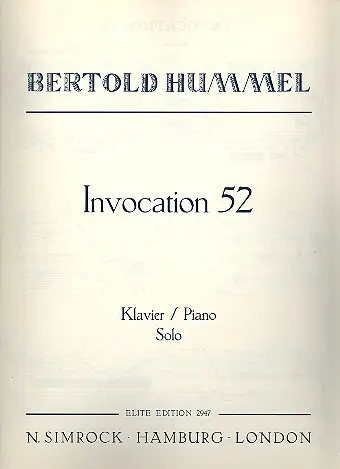 Invocation 52 op.7 Ausverkauf