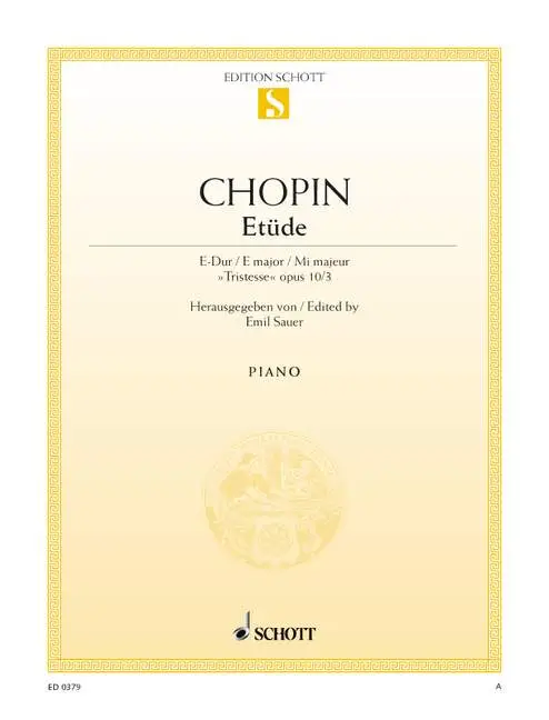 Nur Für Kurze Zeit Etüde E-Dur op.10,3
