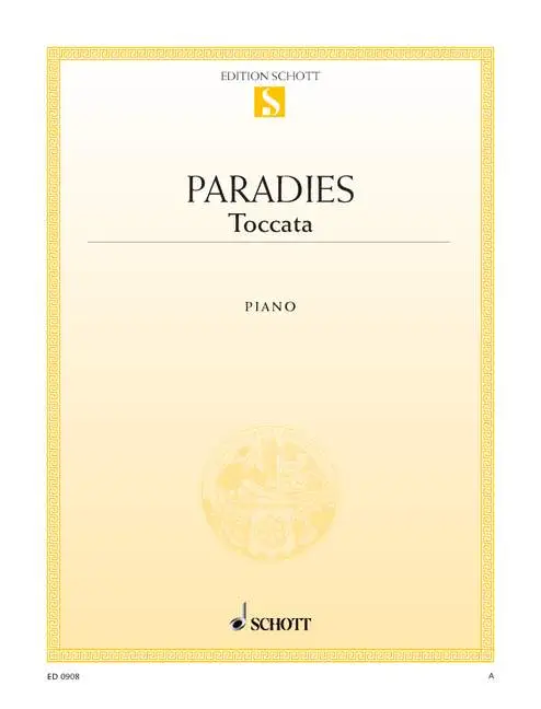 Solange Der Vorrat Reicht Toccata A-Dur