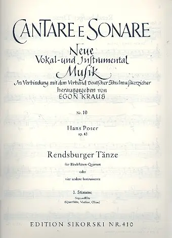 Neue Ware Rendsburger Tänze op.42